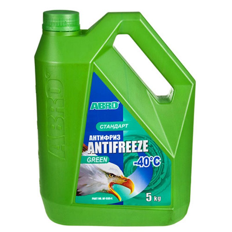 Антифриз ABRO AF-555-L стандарт -40 C зеленый (5кг)