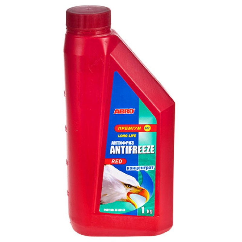 Антифриз ABRO  AF-661-H Long Life премиум концентрат красный (1кг)