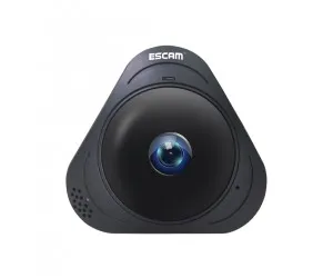 WiFi IP камера ESCAM Q8 Fish eye черная