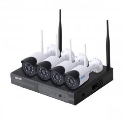 Комплект видеонаблюдения ESCAM WNK404 4CH 720P Wireless NVR KITS EU