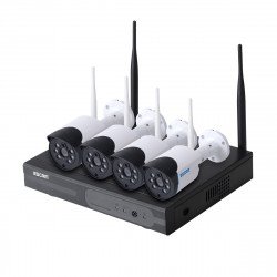 Комплект видеонаблюдения ESCAM WNK404 4CH 720P Wireless NVR KITS EU