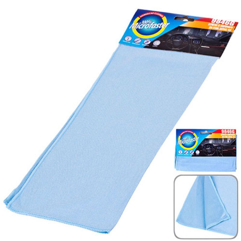 Салфетка микрофибра 9846G д/стекла 40х30см/голубая Салфетка микрофибра 9846G д/стекла 40х30см/голубая