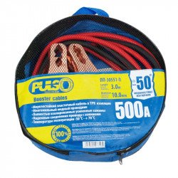 Прикурювач PULSO 500А (до-45С) 3,0 м в чохлі