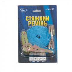 Стяжка груза 1Т. ST-214- 5 25мм х 5м синяя/блистер