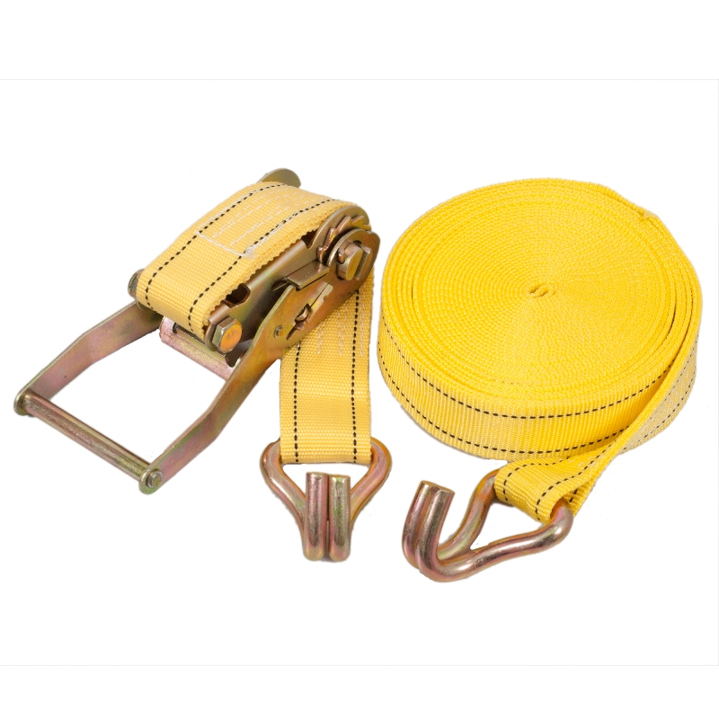 Стяжка груза 5Т. ST-212D-10 YL 50мм х 10м (мех.+трос)