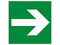 Знак безпеки Напрямок на шляхах евакуації Знак безпеки Напрямок на шляхах евакуації