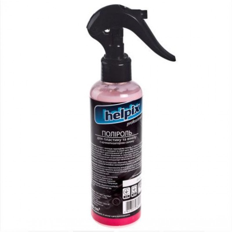 Поліроль для пластика й вінілу HELPIX Professional 200мл тригер (ПОЛУНИЦЯ)