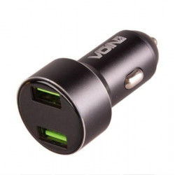 Автомобильное зарядное устройство для VOIN C-31209BK, 2USB (12/24V - 5V 3,1A) + вольтметр