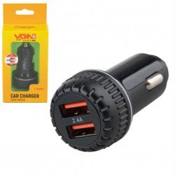Автомобільний зарядний пристрій VOIN C-36208, 2USB (12/24V - 5V 2,4A)