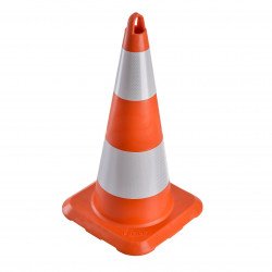 Конус гнучкий 500мм 2 світловідбиваючі смужки