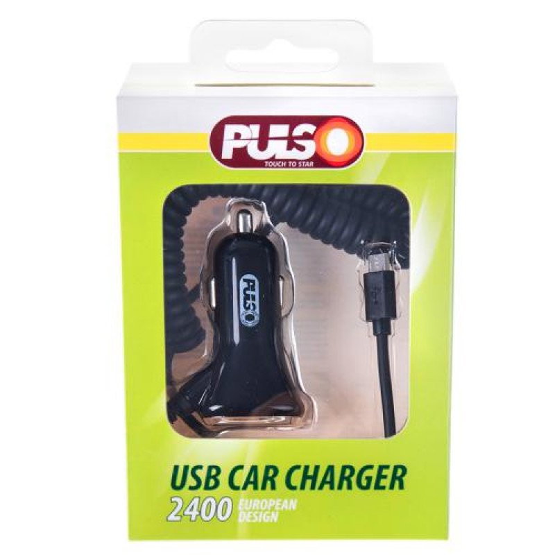 Автомобільний зарядний пристрій PULSO C-2407BK 1USB+Android (12 / 24V - 5V 2,4A) Автомобільний зарядний пристрій PULSO C-2407BK 1USB+Android (12 / 24V - 5V 2,4A)