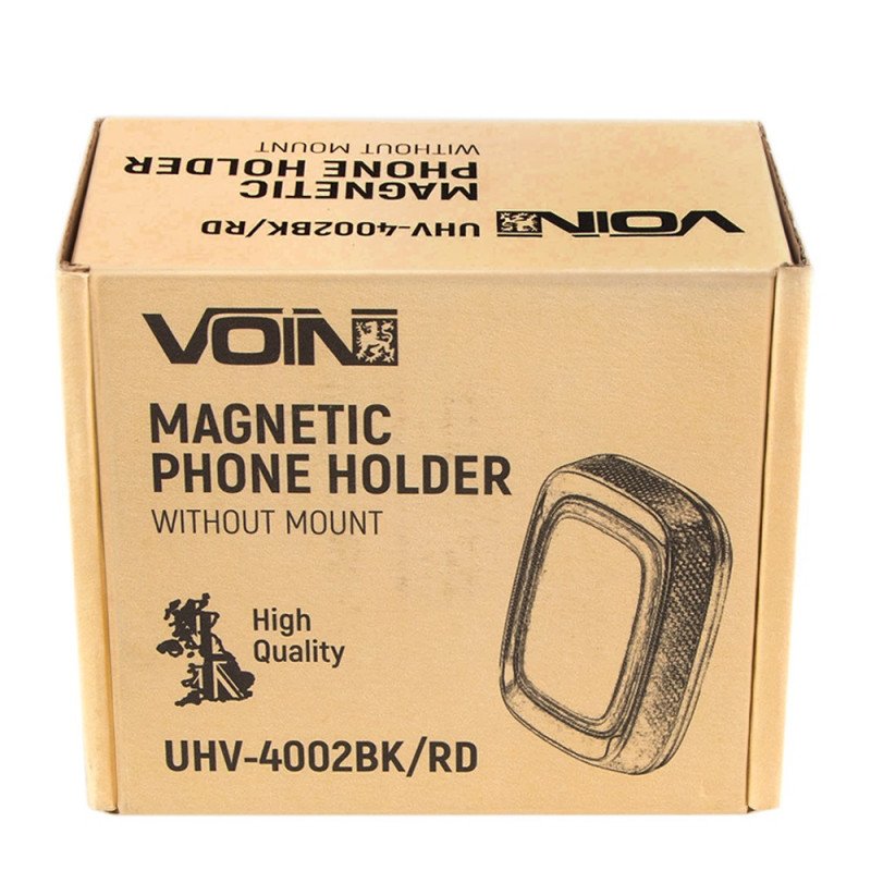 Тримач мобільного телефону VOIN UHV-4002 BK/RD магнітний, без кронштейна