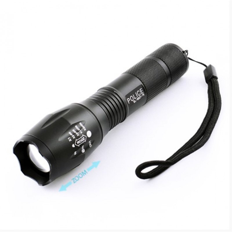 Фонарь диодный Police BL-1831-T6, 1х18650/3хААА, ЗУ 220V/12V, zoom, BOX