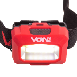 Фонарь налобный VOIN VL-103, 1W-COB (W/R)/АКБ1200mAh/регул. наклона (VL-103)