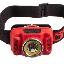 Ліхтар налобний VOIN VL-146, 5W-COB+(W/R)+5W XPE/АКБ1800mAh/рег. нахилу/сенсор