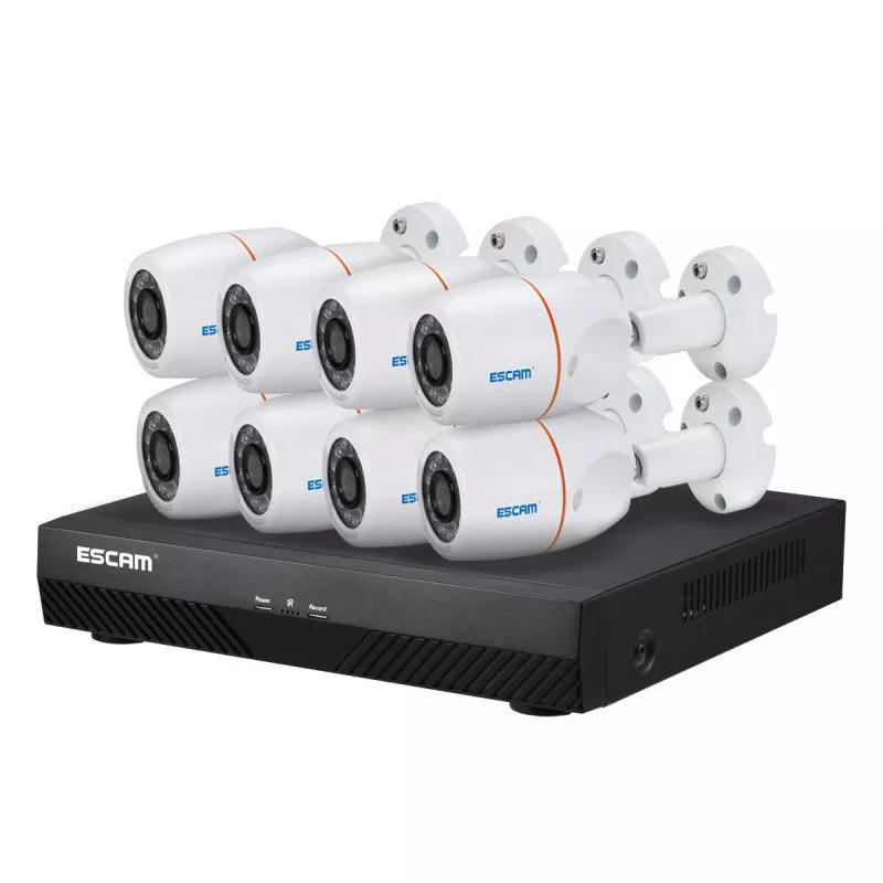 Комплект відеоспостереження ESCAM PNK805 8CH 1080P POE NVR KITS