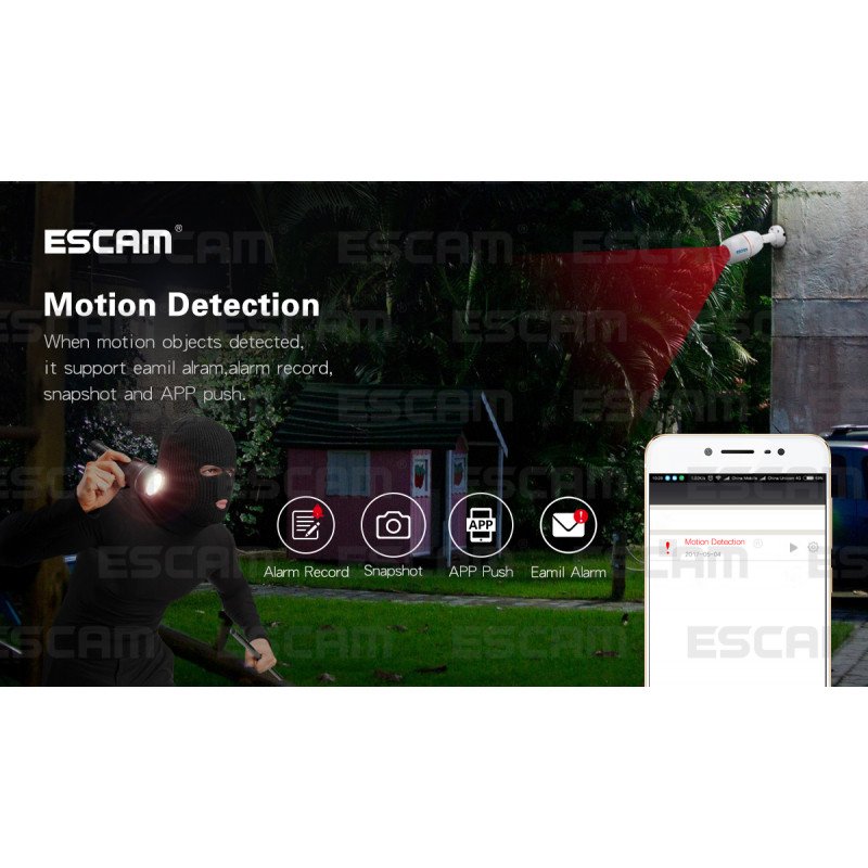 Комплект видеонаблюдения ESCAM PNK805 8CH 1080P POE NVR KITS