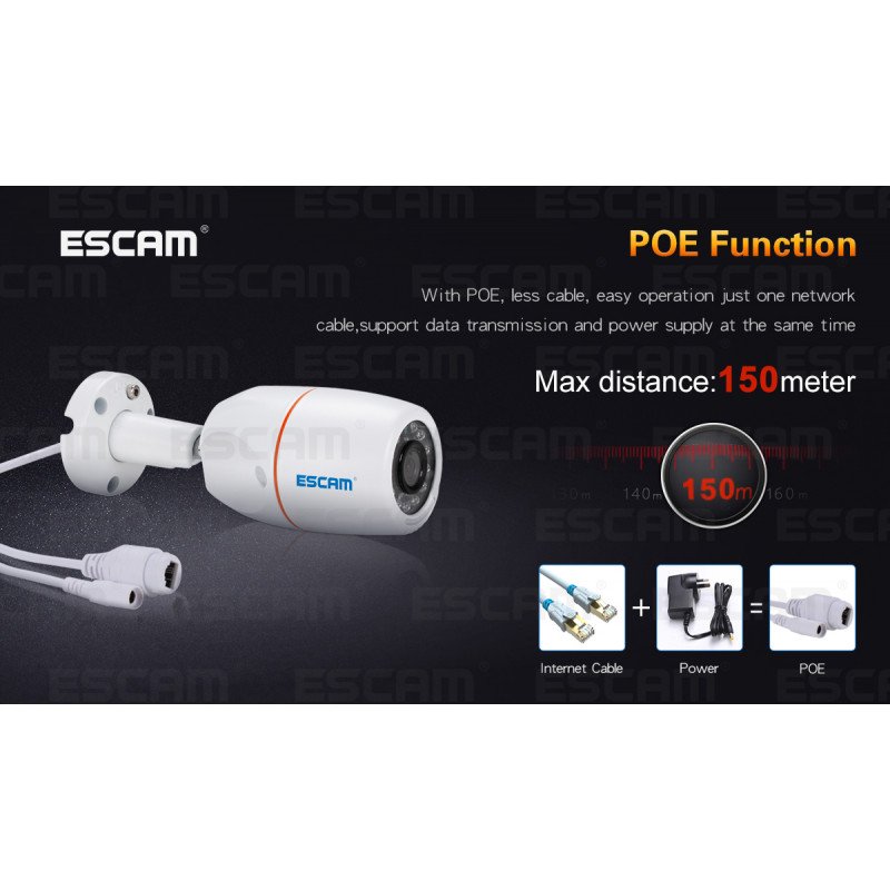 Комплект видеонаблюдения ESCAM PNK805 8CH 1080P POE NVR KITS
