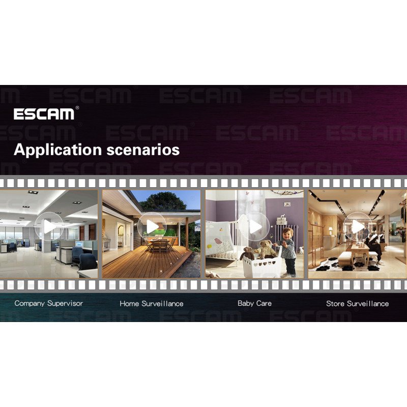 Комплект видеонаблюдения ESCAM PNK805 8CH 1080P POE NVR KITS