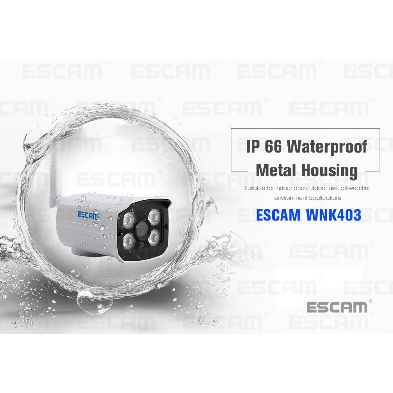 Комплект відеоспостереження ESCAM WNK403 4CH 720P Wireless NVR KITS EU
