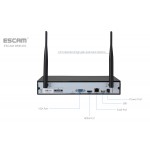 Комплект відеоспостереження ESCAM WNK403 4CH 720P Wireless NVR KITS EU
