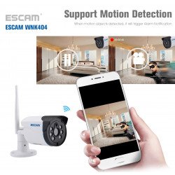 Комплект відеоспостереження ESCAM WNK404 4CH 720P Wireless NVR KITS EU Комплект відеоспостереження ESCAM WNK404 4CH 720P Wireless NVR KITS EU