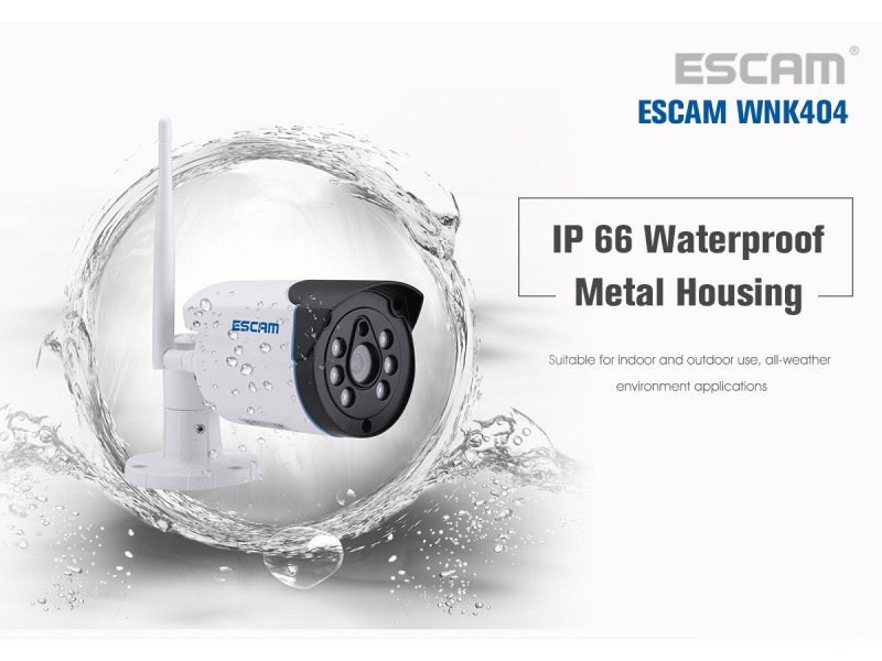 Комплект видеонаблюдения ESCAM WNK404 4CH 720P Wireless NVR KITS EU