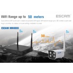 Комплект відеоспостереження ESCAM WNK803 8CH 720P Wireless NVR KITS EU