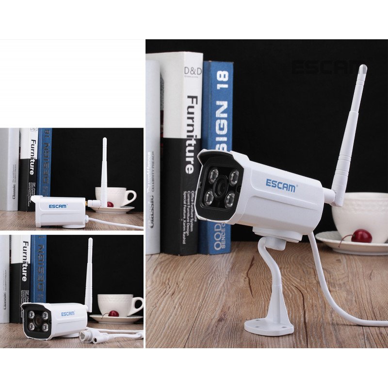 Комплект відеоспостереження ESCAM WNK803 8CH 720P Wireless NVR KITS EU