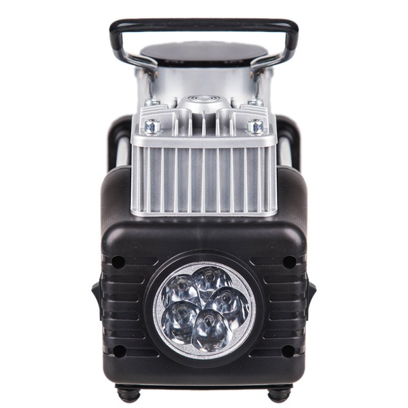 Компресор "Вулкан" КА-В12122 150psi / 25Amp / 90л / клеми / шланг7,5м з дефлятором / ліхтар / 2 циліндра Компресор "Вулкан" КА-В12122 150psi / 25Amp / 90л / клеми / шланг7,5м з дефлятором / ліхтар / 2 циліндра