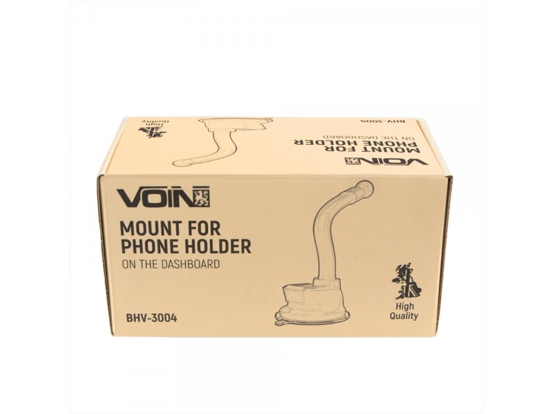 Кронштейн для тримача мобільного телефону VOIN BHV-3004, на присосці, гнучка ніжка