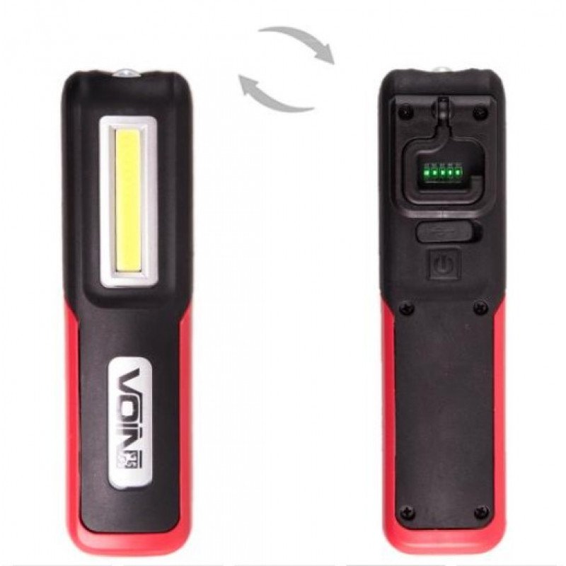 Переносна лампа "VOIN" VL- 99, 3W-COB+3W XPE/АКБ1200mAh/магніт/інд. заряда Переносна лампа "VOIN" VL- 99, 3W-COB+3W XPE/АКБ1200mAh/магніт/інд. заряда