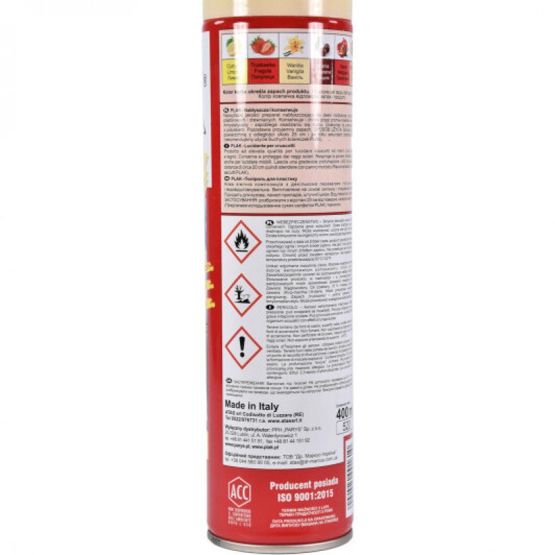 Поліроль торпеди ATAS/PLAK 400ml ваніль Поліроль торпеди ATAS/PLAK 400ml ваніль