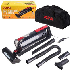 Пылесос "VOIN" V-80 120W/Turbo щетка/Led фонарь/влажная и сухая чистка/сумка						