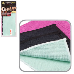Салфетка микрофибра CleanUP CU-102 универс. 30х40см 3шт