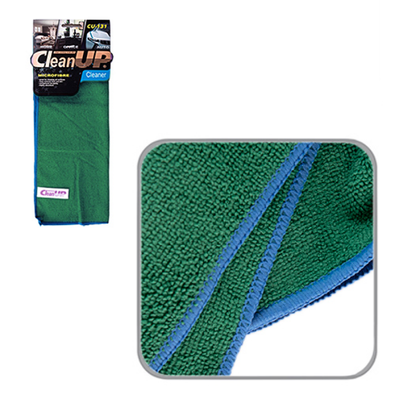 Салфетка микрофибра CleanUP CU-131 универс. 30х40см Green Салфетка микрофибра CleanUP CU-131 универс. 30х40см Green