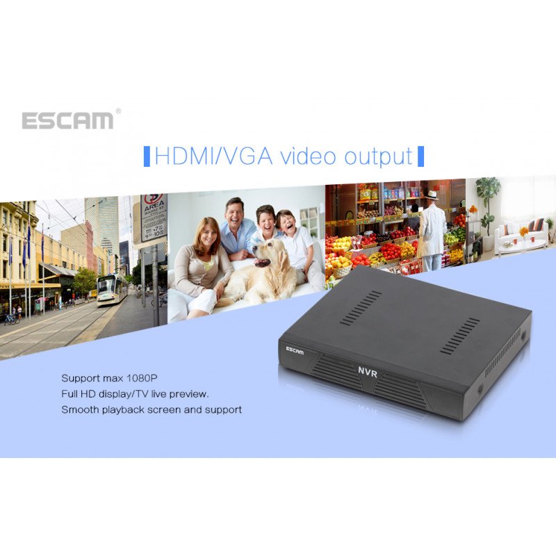 Мережевий відеореєстратор ESCAM NVR K616 Мережевий відеореєстратор ESCAM NVR K616