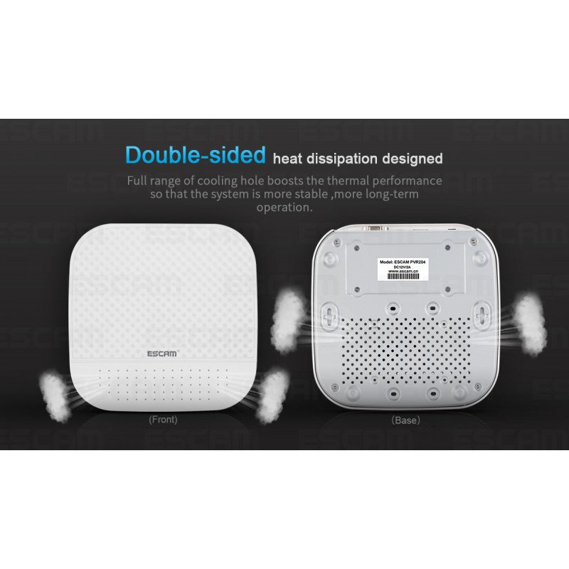 Мережевий відеореєстратор NVR ESCAM PVR204