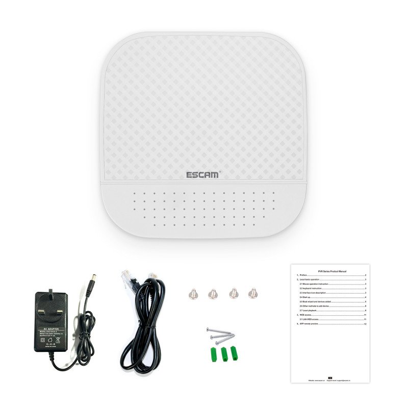 Сетевой видеорегистратор NVR ESCAM PVR208