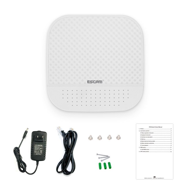 Сетевой видеорегистратор NVR ESCAM PVR208