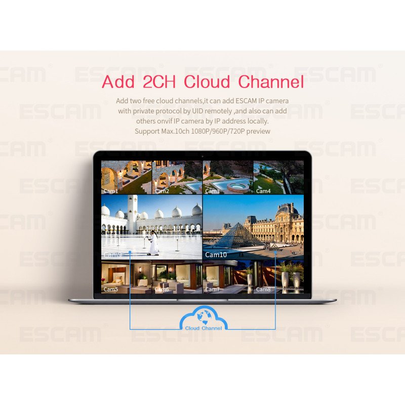 Сетевой видеорегистратор NVR ESCAM PVR208