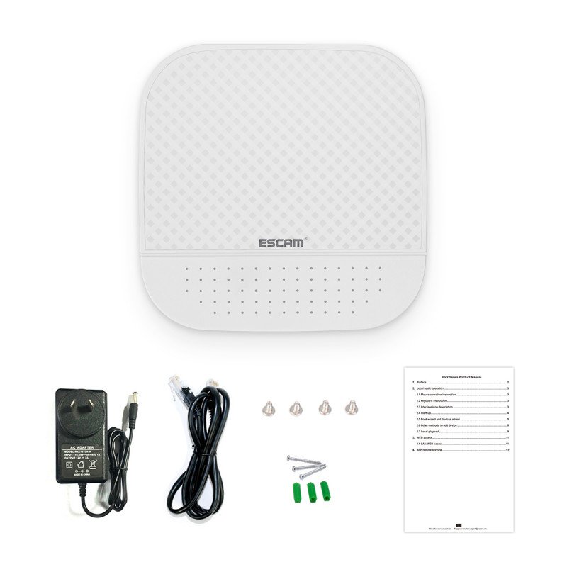 Сетевой видеорегистратор NVR ESCAM PVR208
