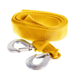 Трос буксир ТР-250-3-1 3т стрічка 46мм х 5,0м помаранчевий/крюк/в кульку Трос буксир ТР-250-3-1 3т стрічка 46мм х 5,0м помаранчевий/крюк/в кульку