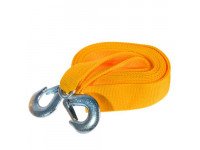 Трос буксир ТРШ-240-2-1 2т стрічка 40мм х 4м жовтий/гак/в пакеті