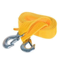 Трос буксир ТРШ-245-3-1 3т лента 46мм х 4,5м желтый/крюк/кулек Трос буксир ТРШ-245-3-1 3т лента 46мм х 4,5м желтый/крюк/кулек