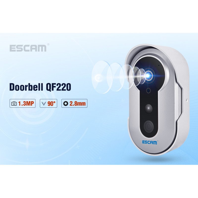 WiFi HD Doorbell дверний дзвінок ESCAM QF220