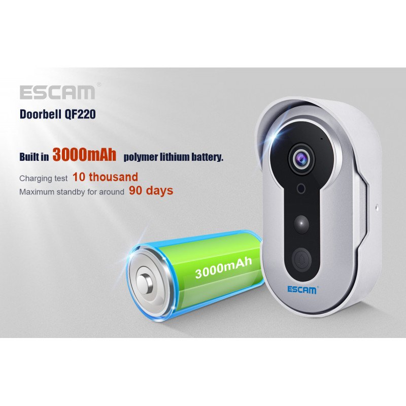 WiFi HD Doorbell дверний дзвінок ESCAM QF220