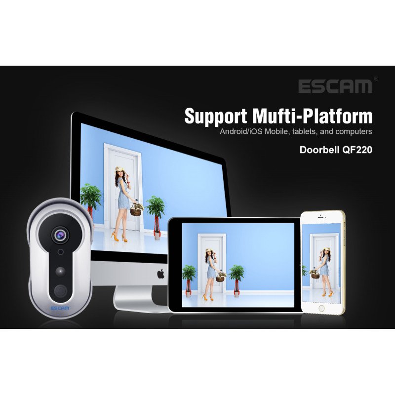WiFi HD Doorbell дверний дзвінок ESCAM QF220
