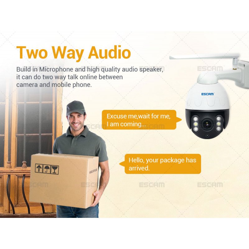 WiFi IP камера ESCAM Q1068 4xZoom