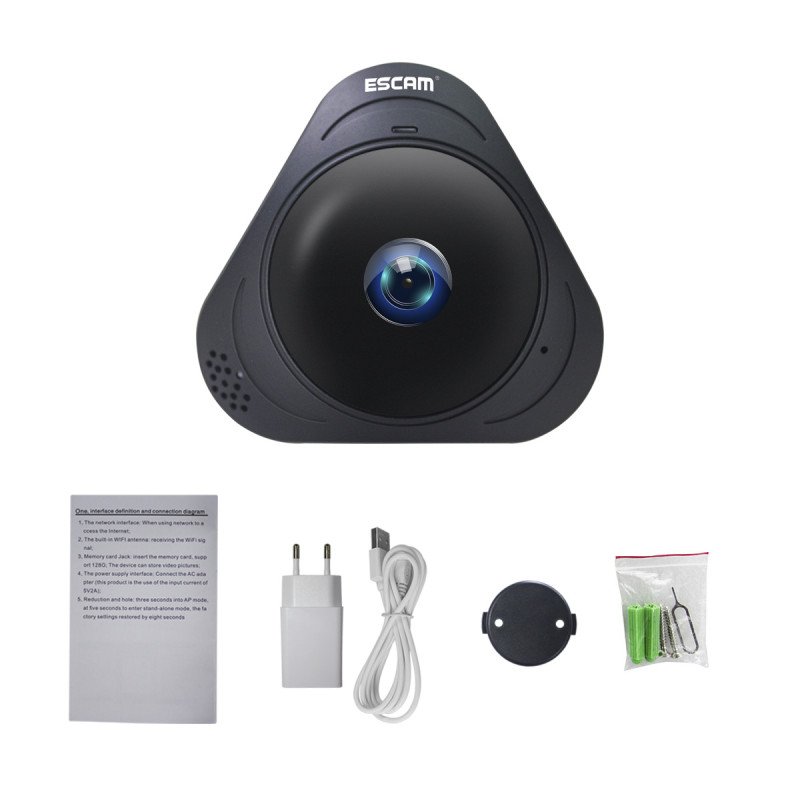 WiFi IP камера ESCAM Q8 B Fish eye WiFi IP камера ESCAM Q8 B Fish eye